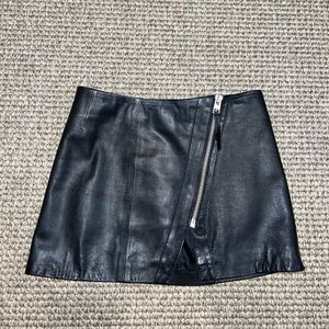 AllSaints mini leather skirt
